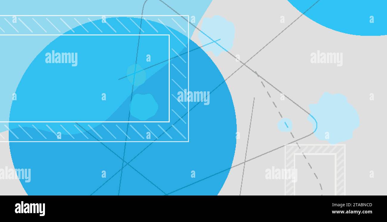 Grey and blue geometric minimal abstract background. Vector concept design Stock Vector
