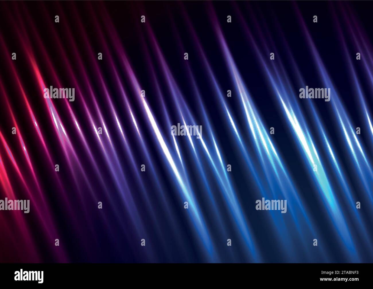 Abstract blue and purple smooth glowing neon lines vector background Stock Vector