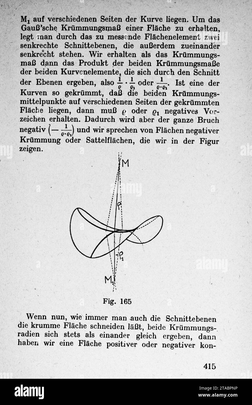 Vom Punkt zur Vierten Dimension Seite 415. Stock Photo