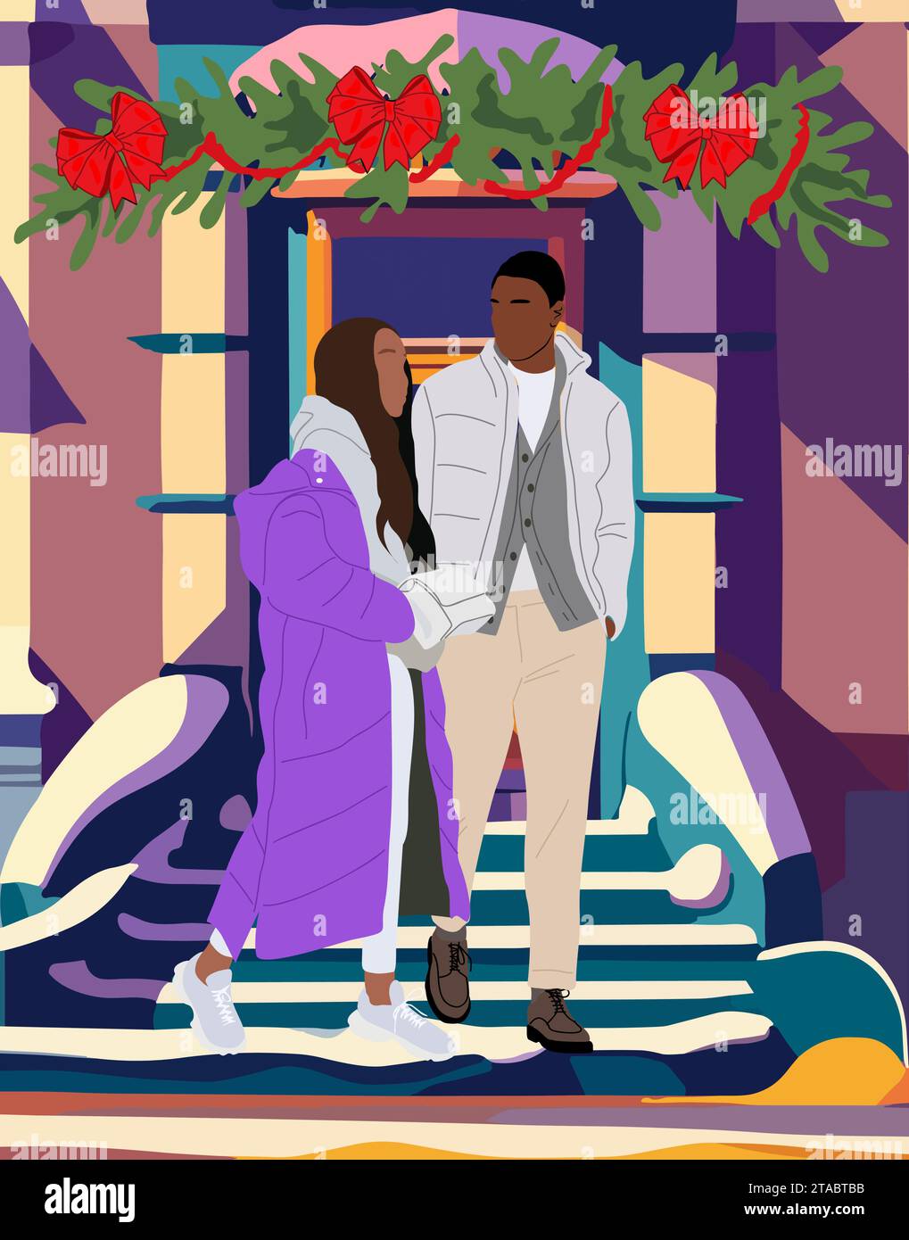 African american snow Stock Vector Images - Alamy