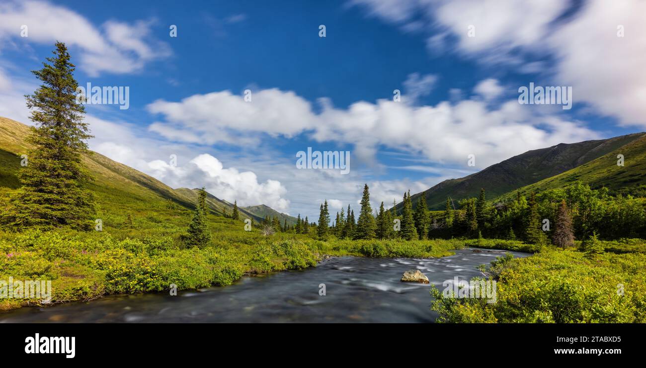 South Fork Eagle River, Chugach State Park, Alaska Stock Photo - Alamy