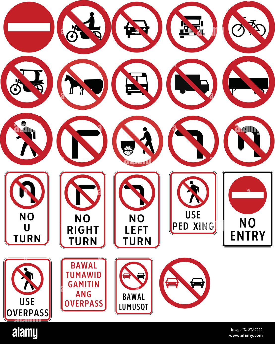 Restrictive Signs Road Signs In The Philippines Regulatory Signs Indicate The Application Of 