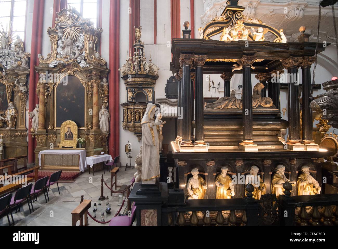 Grave of St. Hedwig in St Jadwiga Sanctuary in Trzebnica, Poland