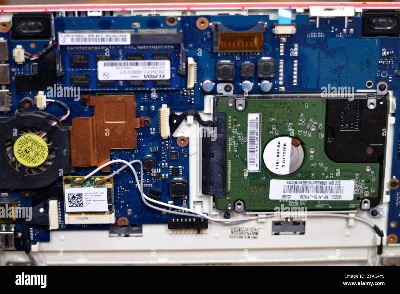 Cairo, Egypt, October 31 2023 maintenance of a laptop, fixing a