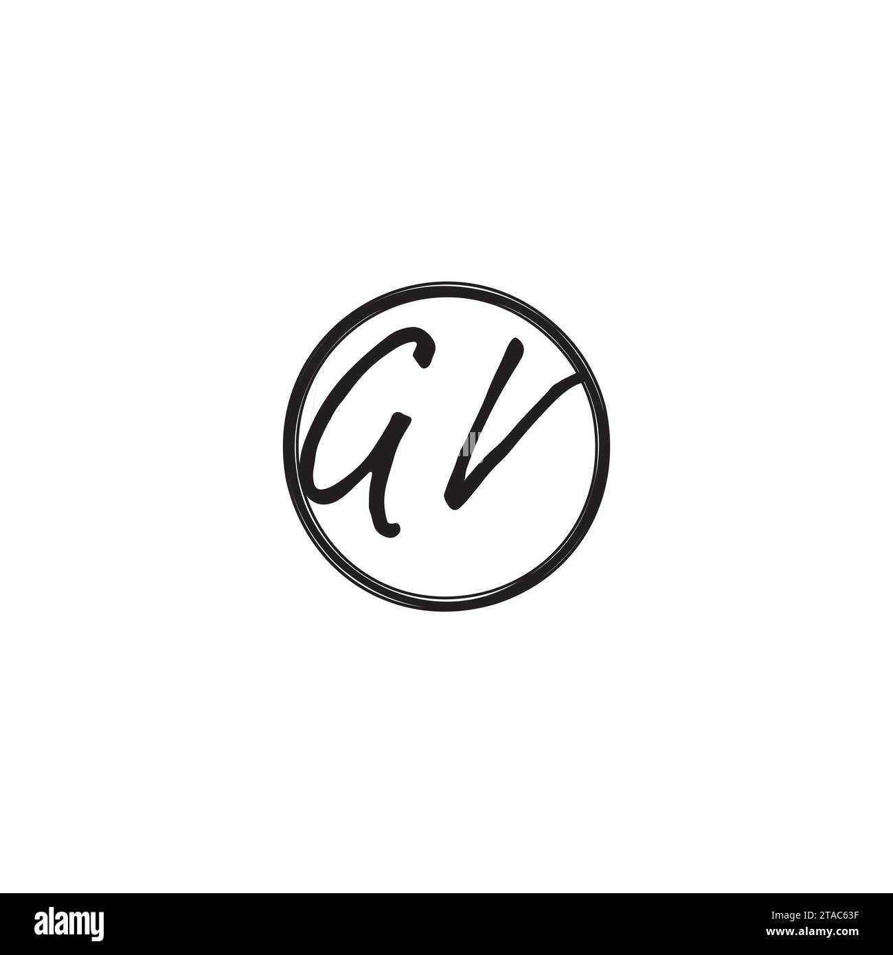 GV initial logo letters in high quality professional design that will