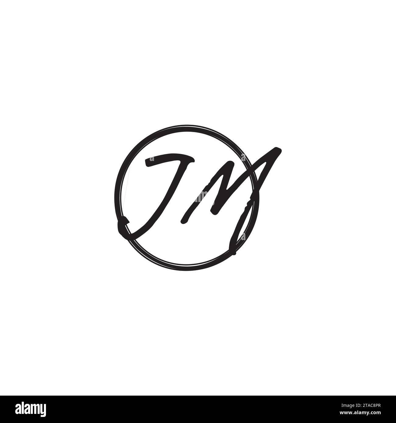 Jm letters Stock Vector Images - Alamy