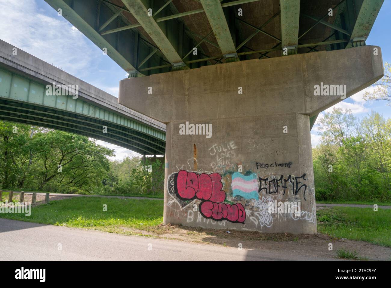 The Hockhocking Adena Bikeway in Athens Ohio Stock Photo Alamy