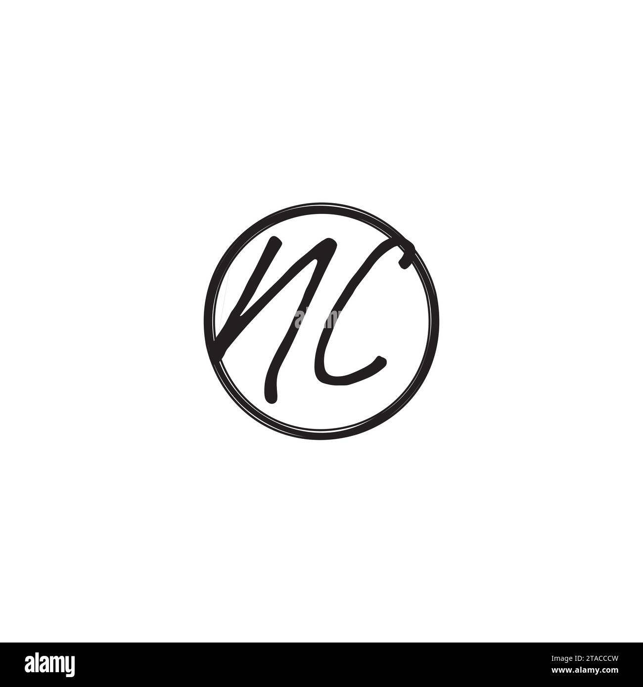 NC initial logo letters in high quality professional design that will ...