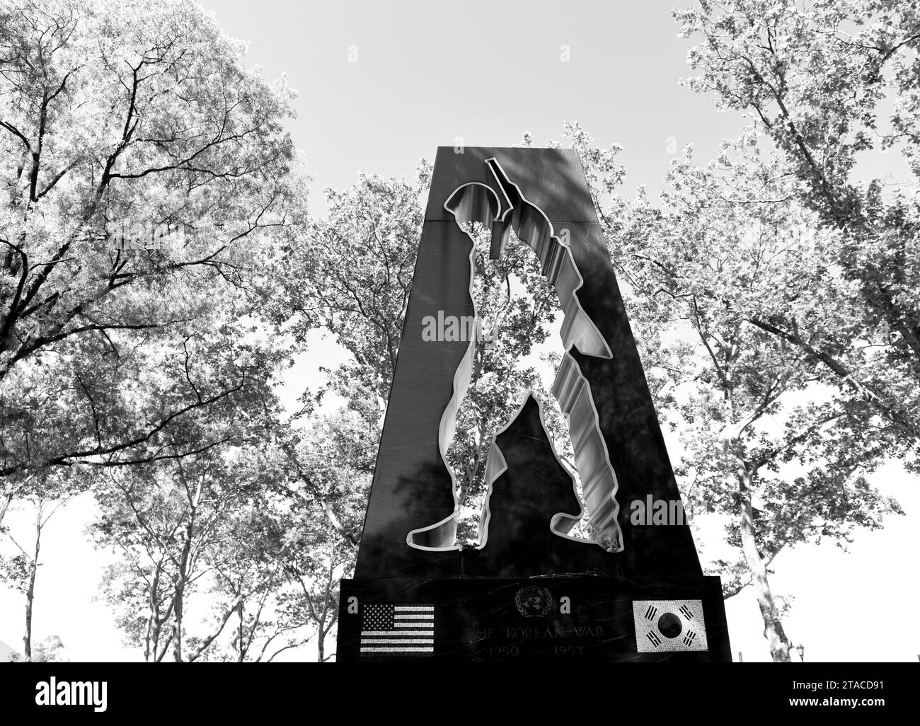 New York, USA - May 24, 2018: Korean War Memorial in New York. Stock Photo