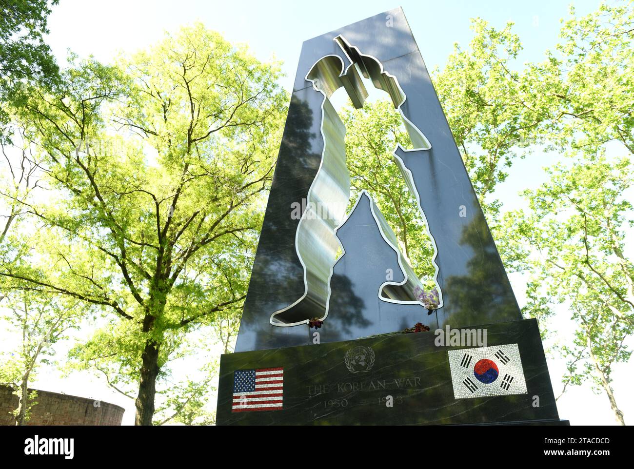 New York, USA - May 24, 2018: Korean War Memorial in New York. Stock Photo