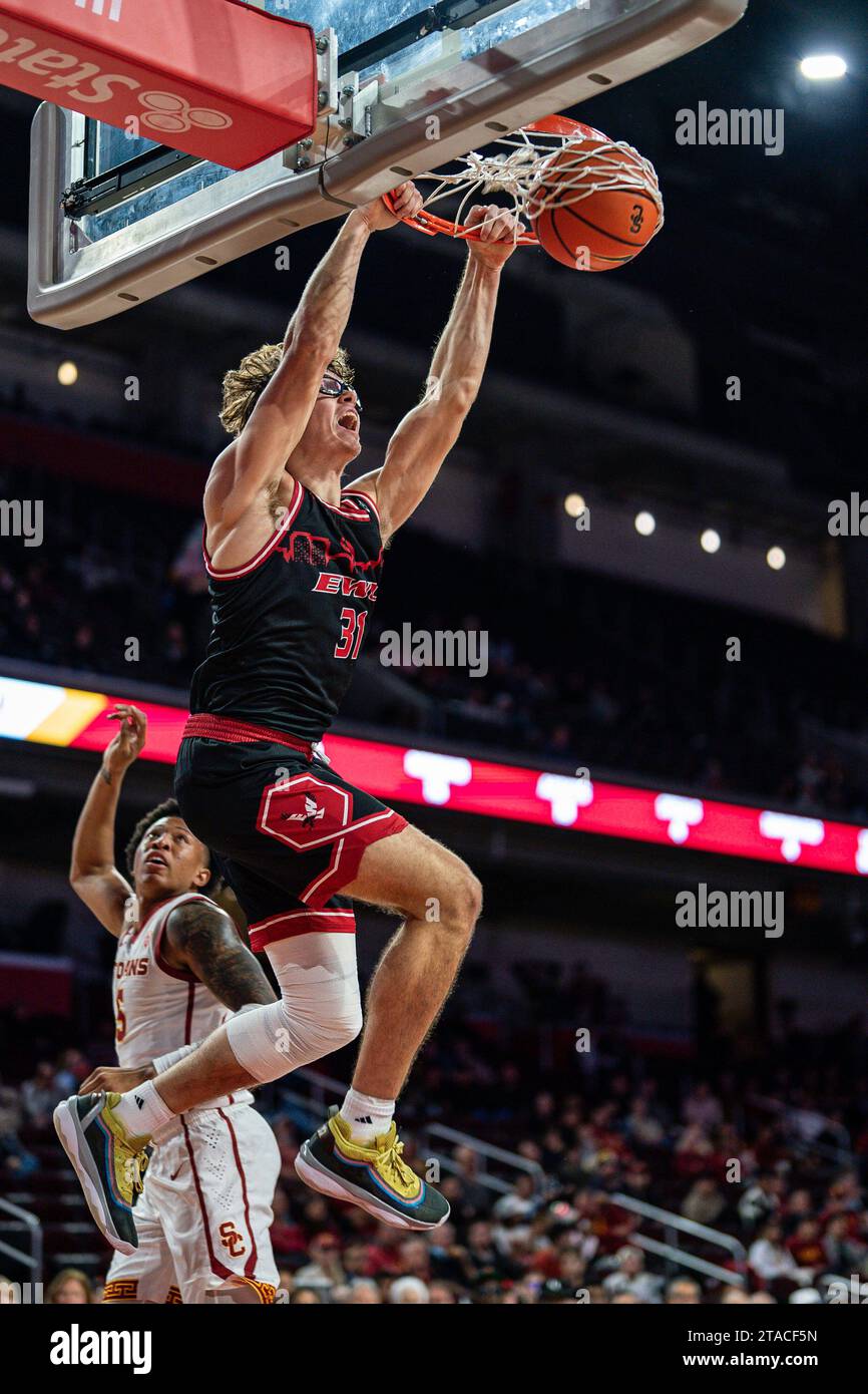 Eastern Washington Eagles forward Casey Jones (31) dunks during a NCAA