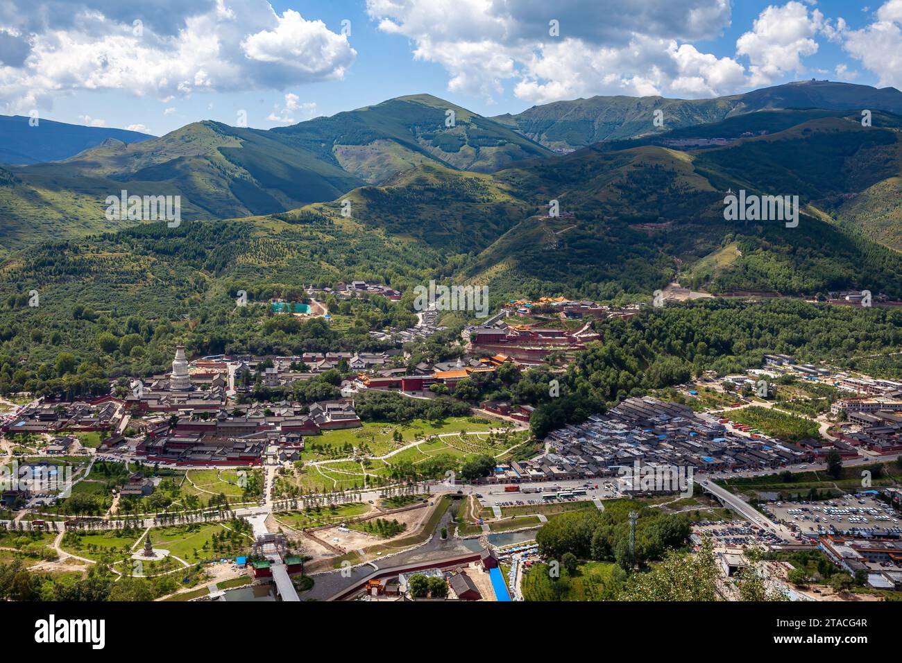 The Temples of Wutai Shan in China Stock Photo