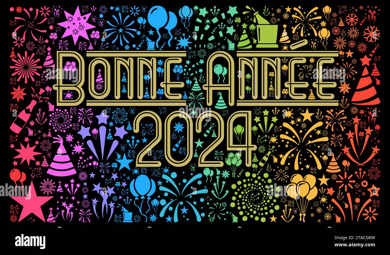 Happy new year 2024 french hires stock photography and images Alamy