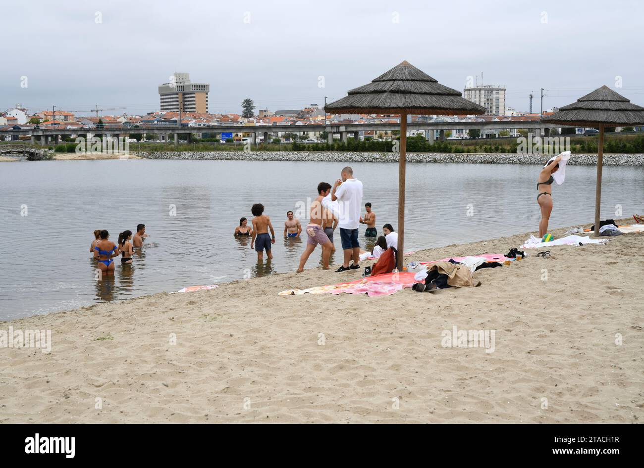 Aveiro, salinas (bathing area in the salt flats). Centro Region