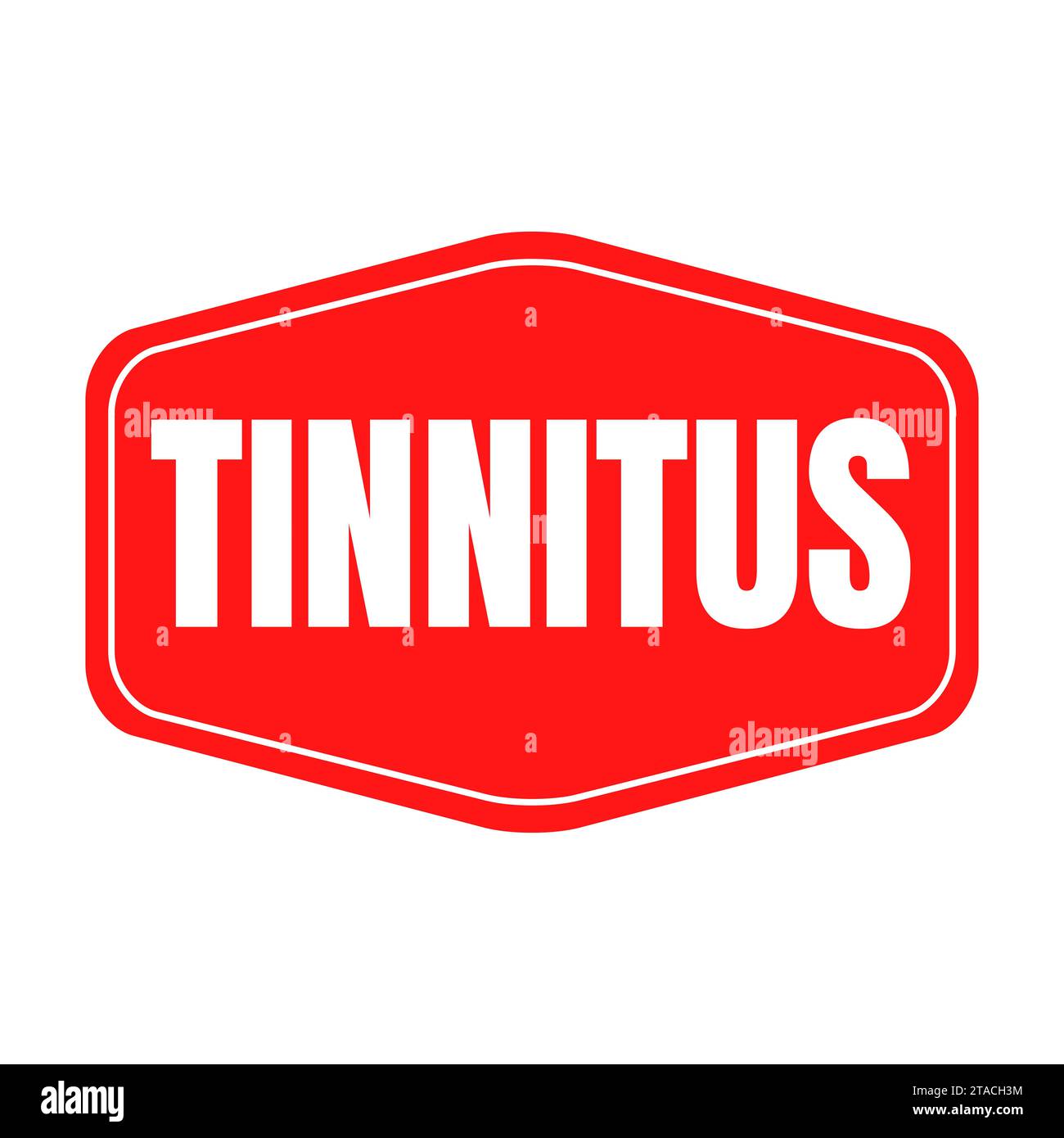 Tinnitus symbol icon illustration Stock Photo