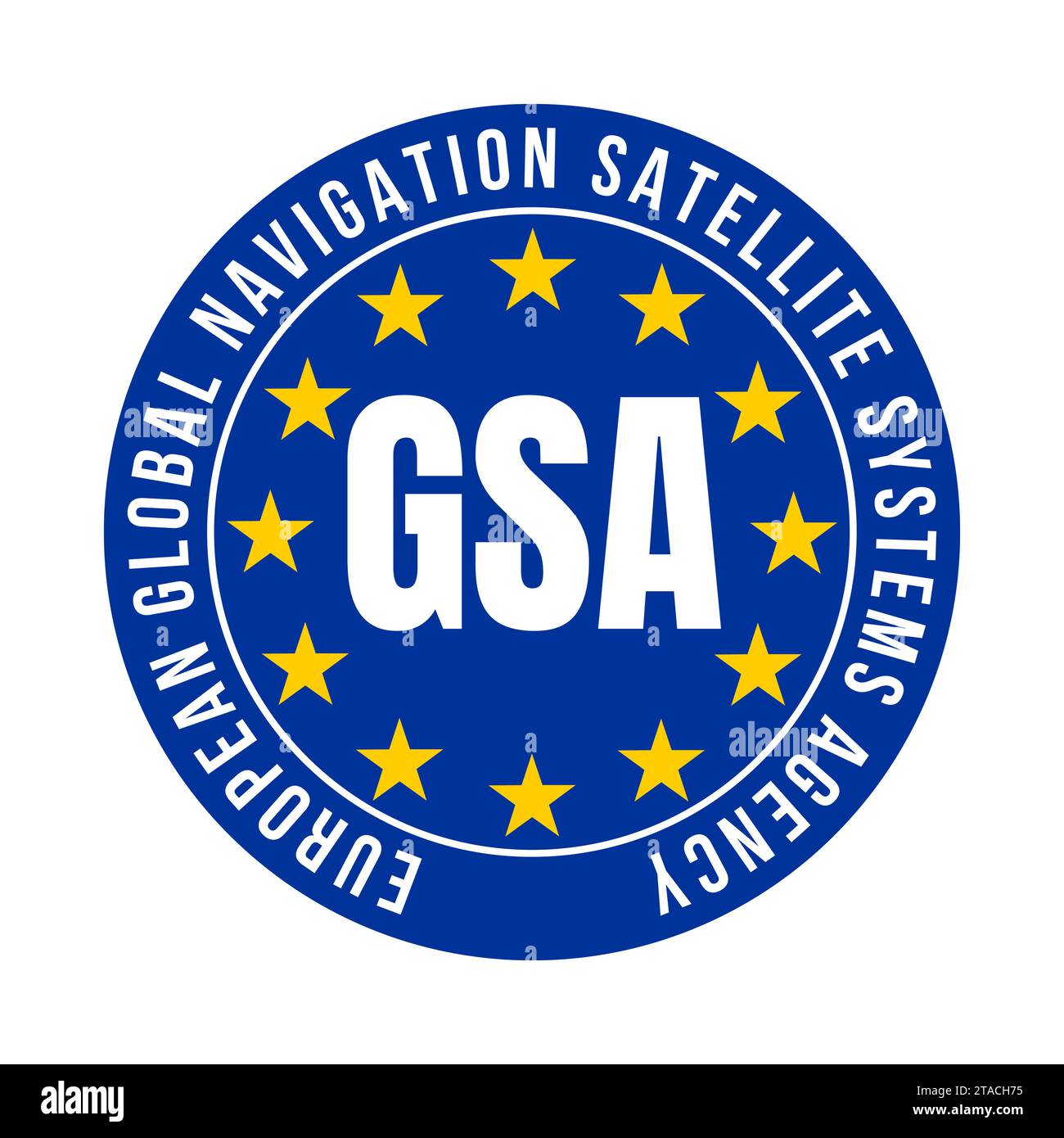 GSA European global navigation satellite systems agency symbol icon ...