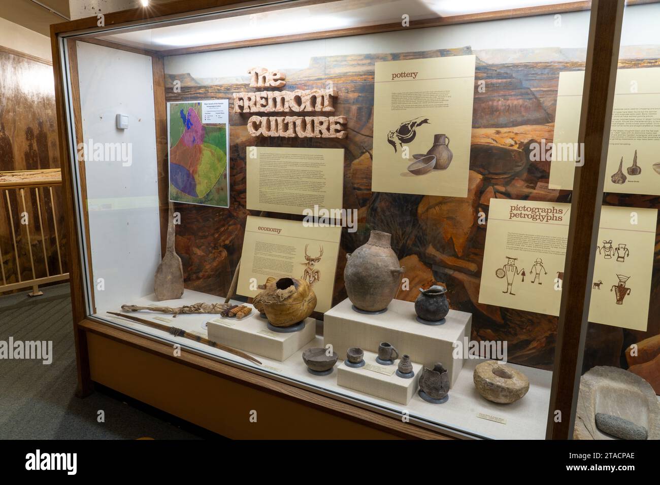 in the USU Eastern Prehistoric Museum in Price, Utah. Stock Photo