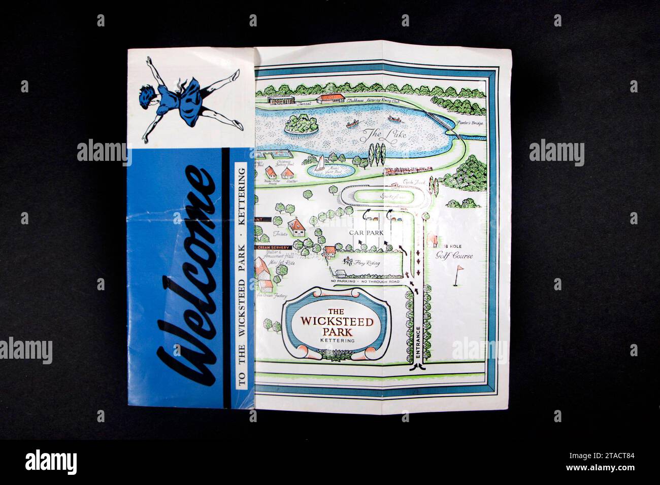 vintage guide map and leaflet from wicksteed park playground uk ...