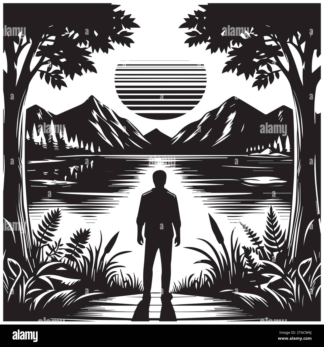 Front view outdoor Stock Vector Images Alamy