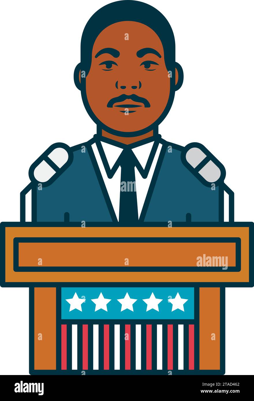 martin luther king illustration Stock Vector Image & Art - Alamy