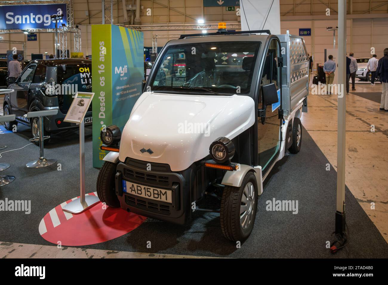 Lisbon, Portugal May 12, 2023 Ligier Pulse 4 utility vehicle