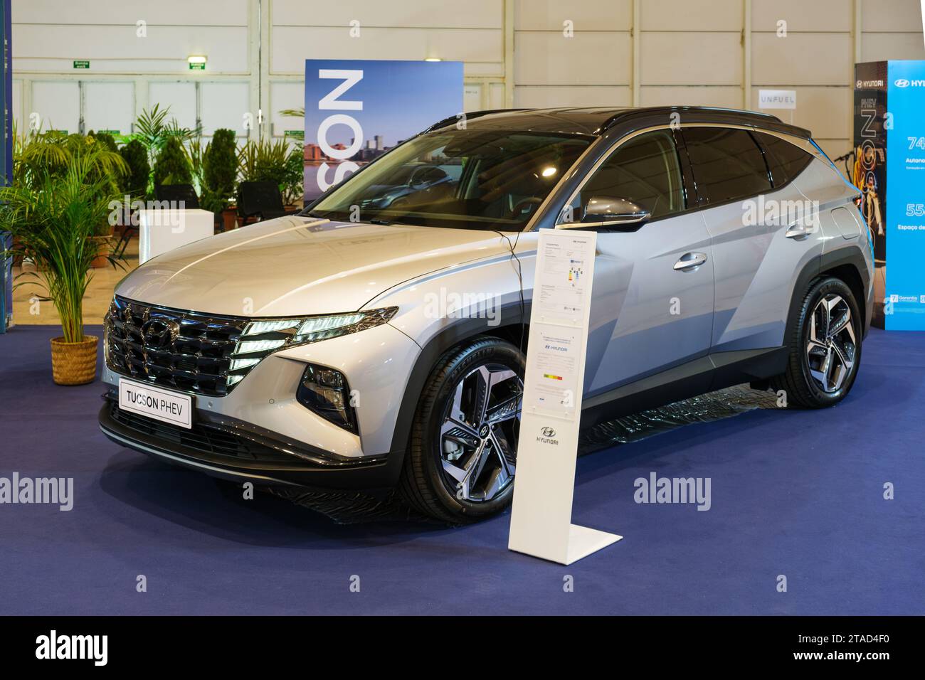 Hyundai Tucson Phev Hybrid Car At ECAR SHOW Hybrid And Electric Motor Hyundai Tucson Phev Hybrid Car At ECAR SHOW Hybrid And Electric Motor