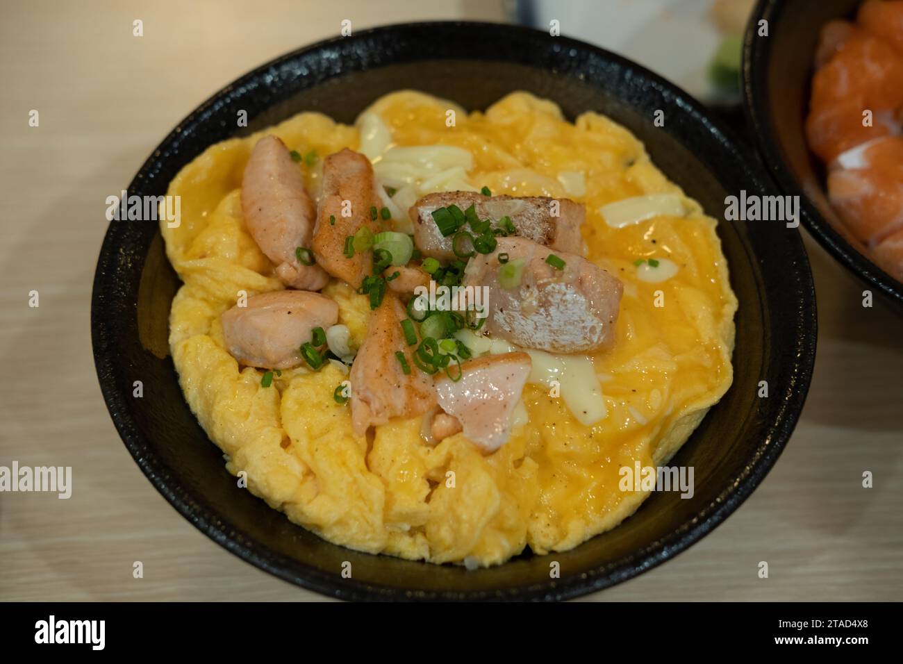 salmon-omelette-rice-dinner-menu-stock-photo-alamy