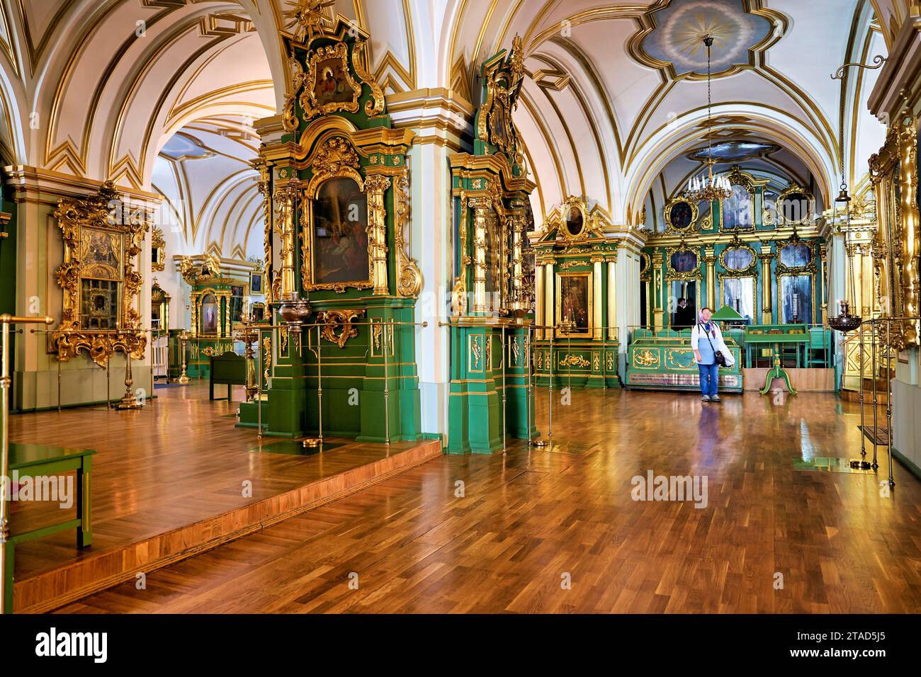 St. Petersburg Russia. St. Nicholas Naval Cathedral is a major Baroque ...