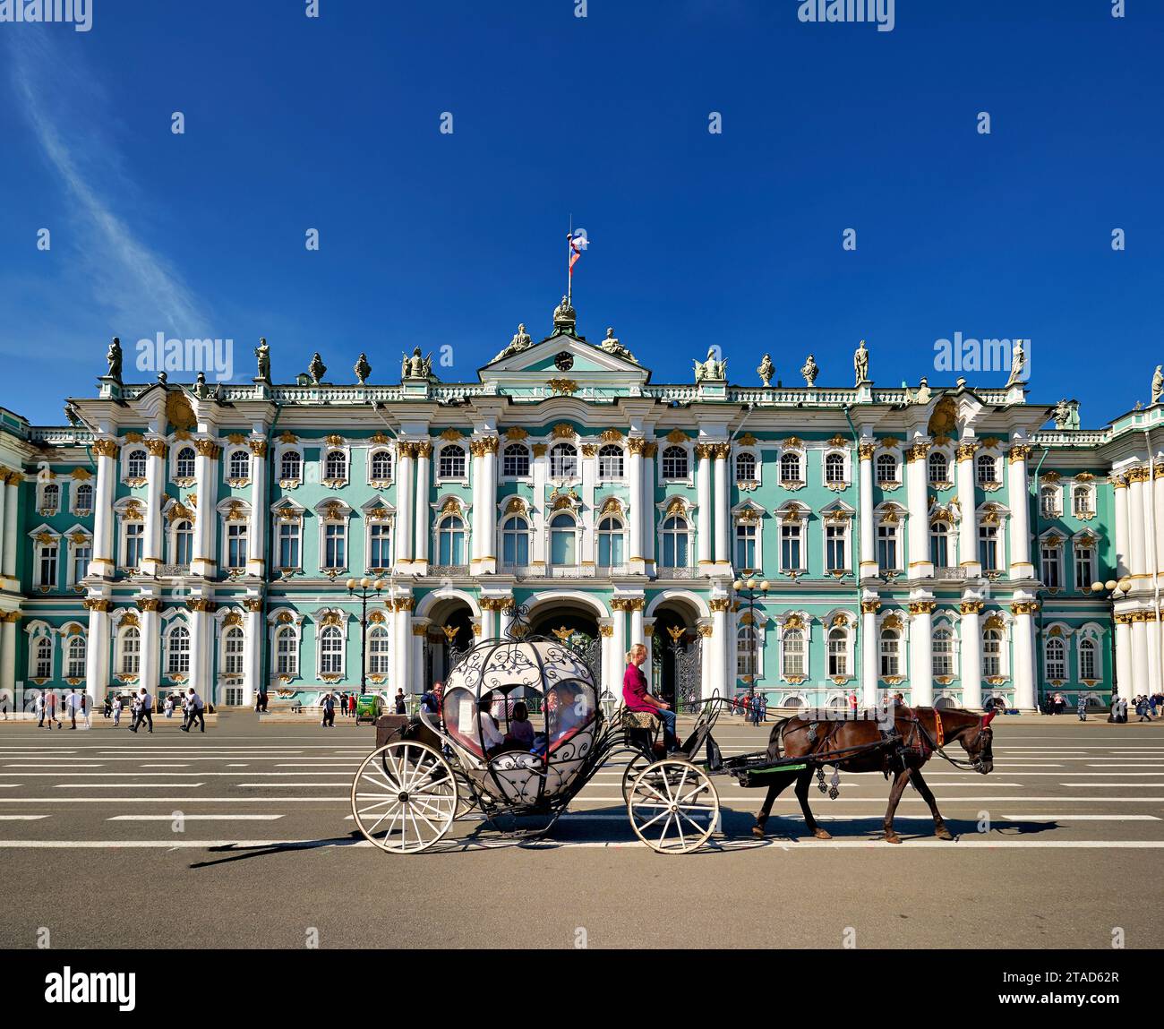 St. Petersburg Russia. The Winter Palace Hermitage Museum Stock Photo
