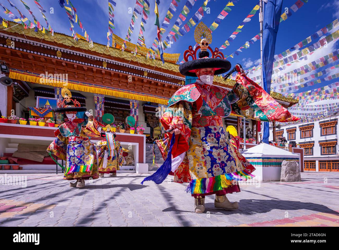 Cham dance (Mask dance), Leh, Ladakh, India Stock Photo