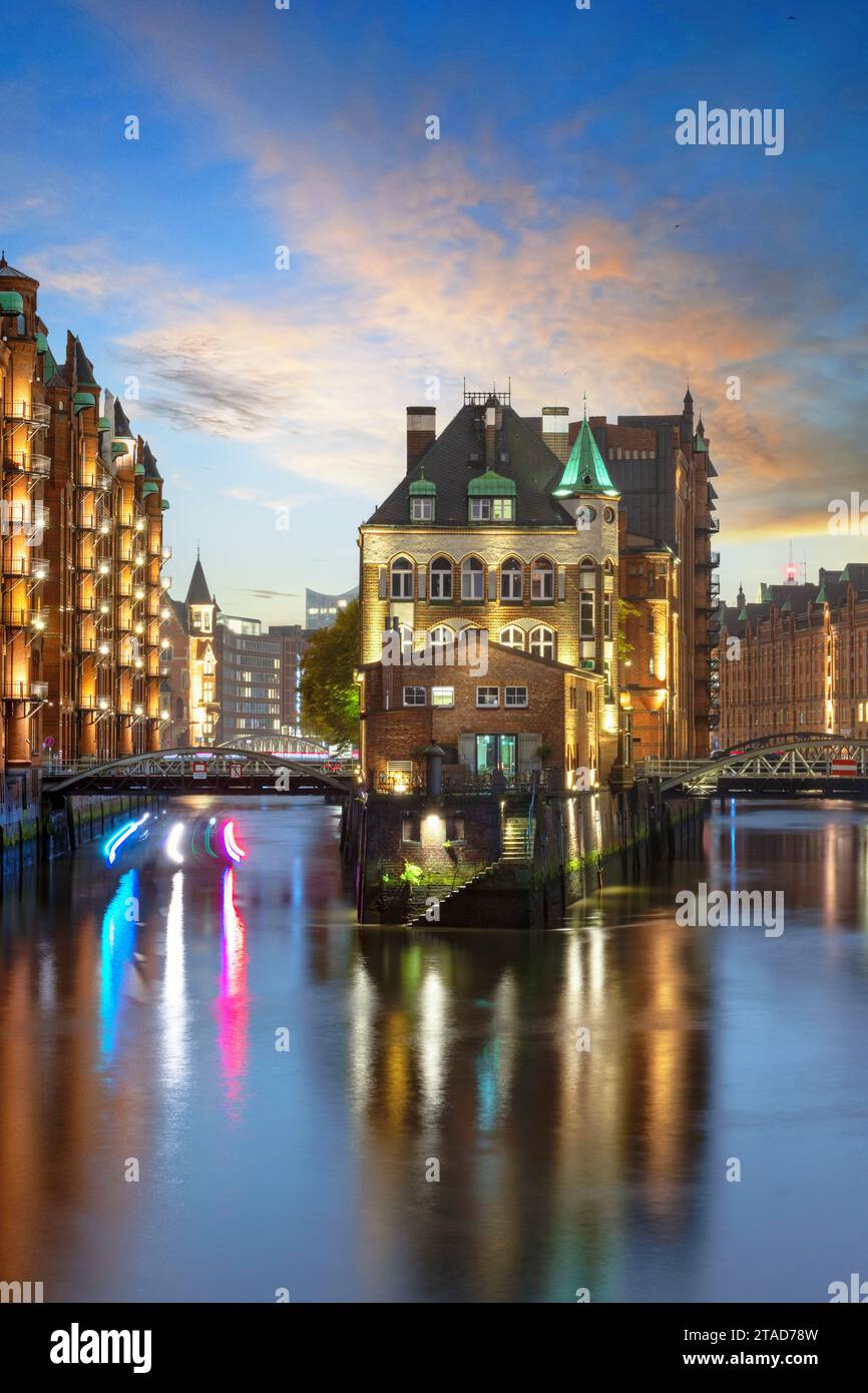 Elegantes Miles Gebiet Hamburg Fotosnull