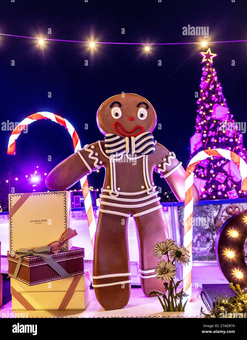 A Gingerbread Man at Christmas outside Battersea Power Station London UK Stock Photo Alamy A Gingerbread Man at Christmas outside Battersea Power Station London UK Stock Photo Alamy