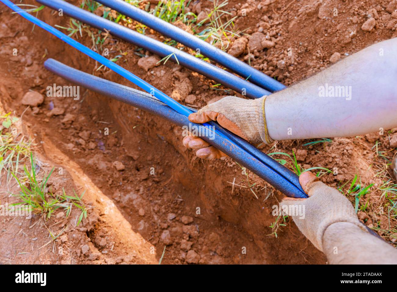 Underground water pipes need protection from applying insulation to