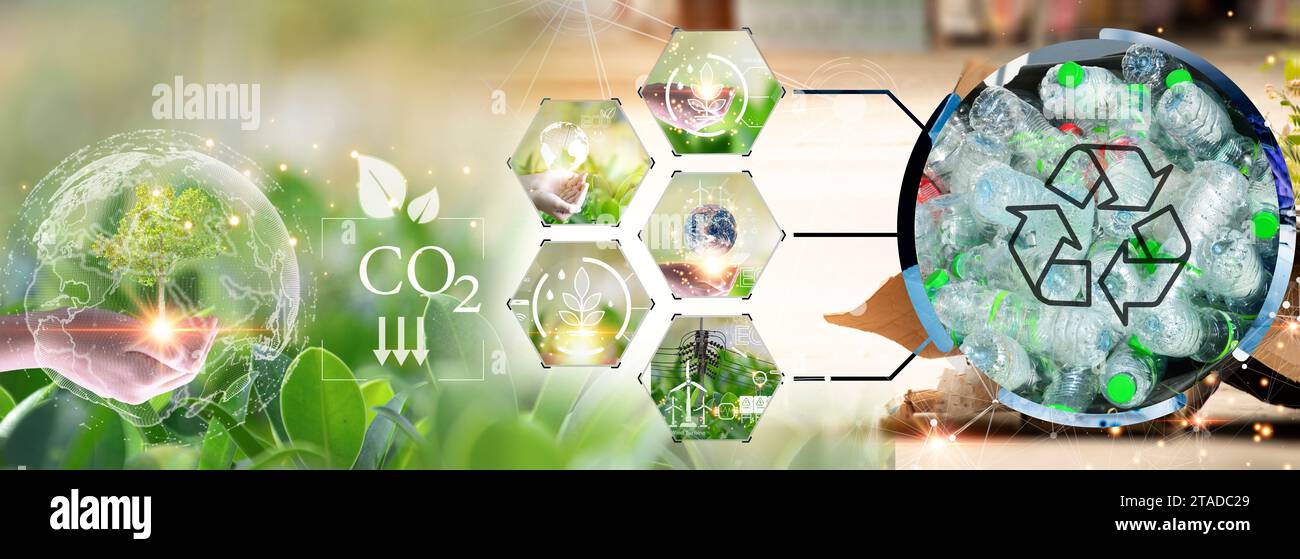 The concept of recycling, reuse, reuse helps reduce global warming ...