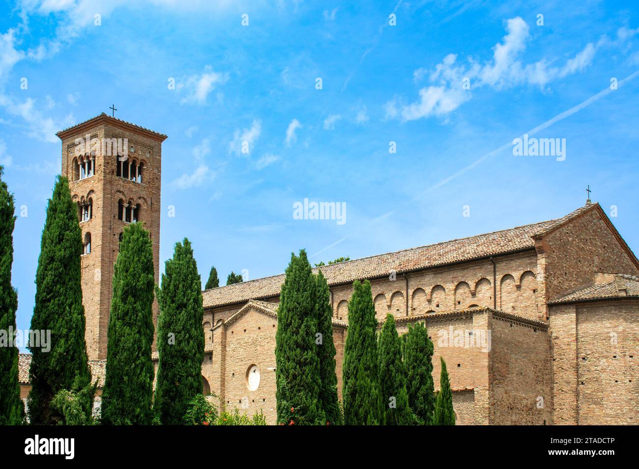 Ravenna, Emilia-Romagna, Italy - Basilica di San Francesco. Located behind Dante Alighieri's tomb Stock Photo