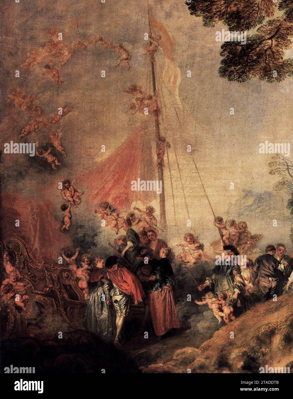 Pilgrimage to Cythera (detail) 1717 by Jean-Antoine Watteau Stock Photo ...