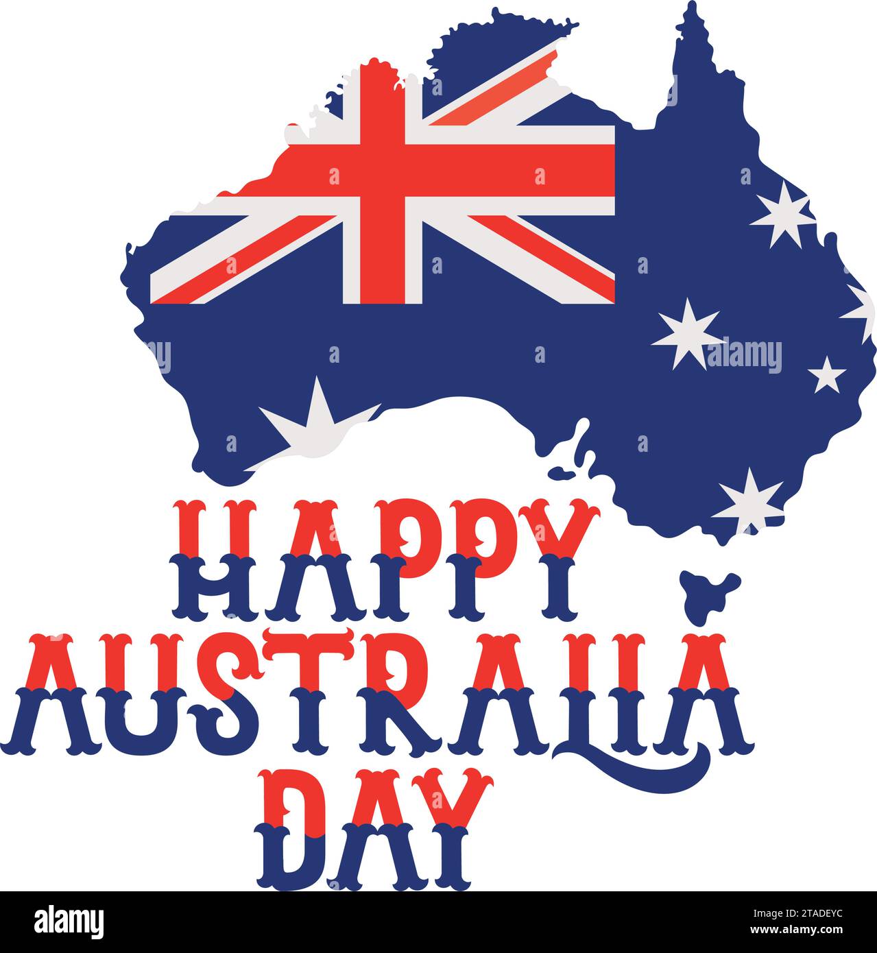 australia day lettering with map Stock Vector Image & Art - Alamy