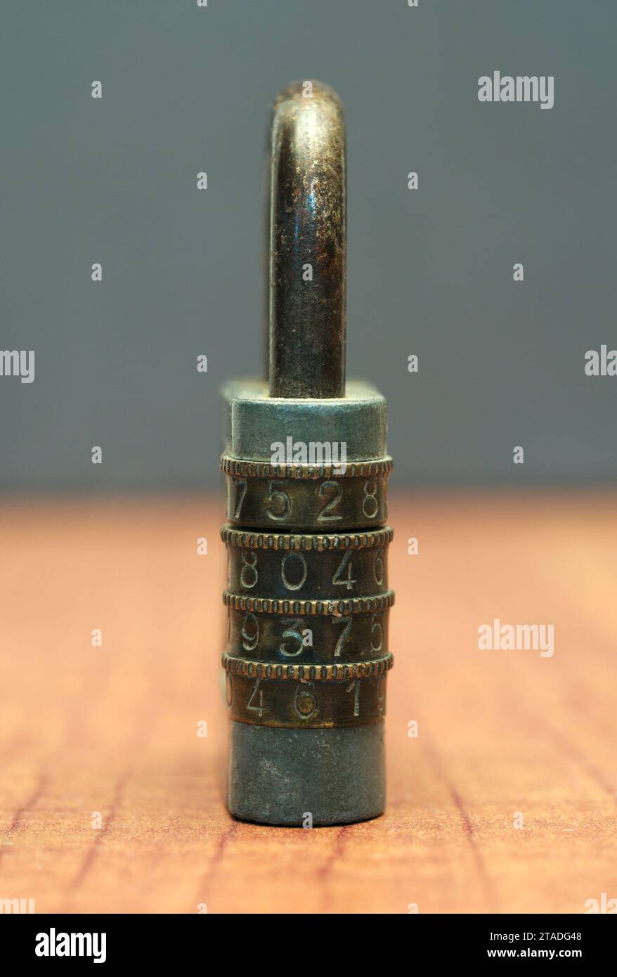 combination padlock Stock Photo