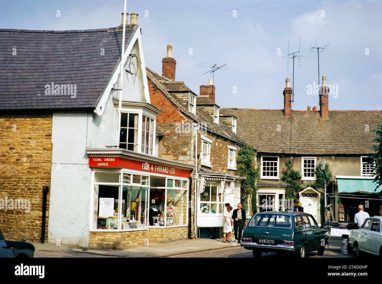 Ellis & Everard coal hardware shop, Oakham, Rutland, England, UK 1969 Stock Photo