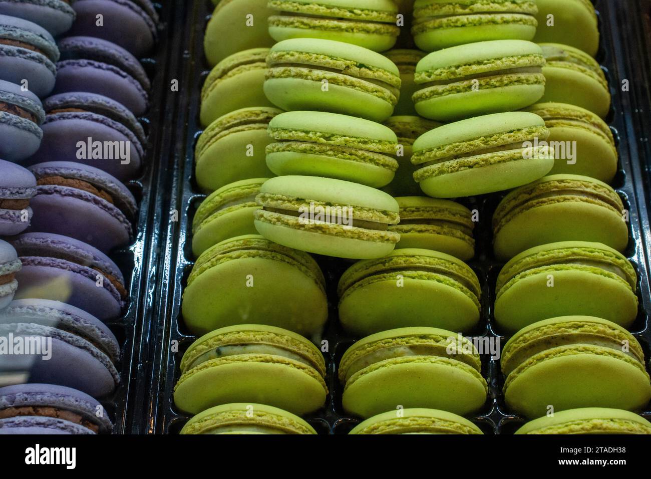 French macaron cookies. Still life of confectionery Stock Photo