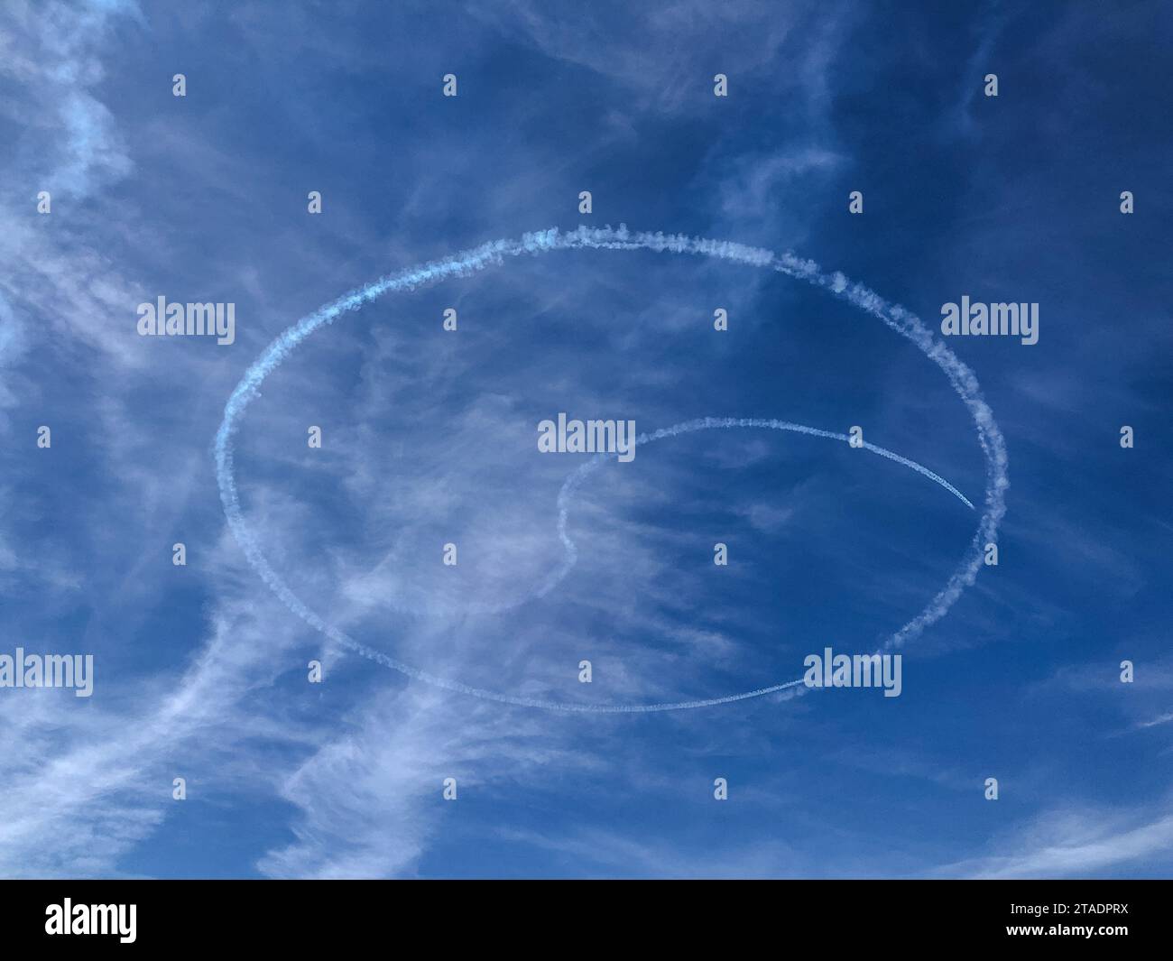Sky writing at RIAT Stock Photo