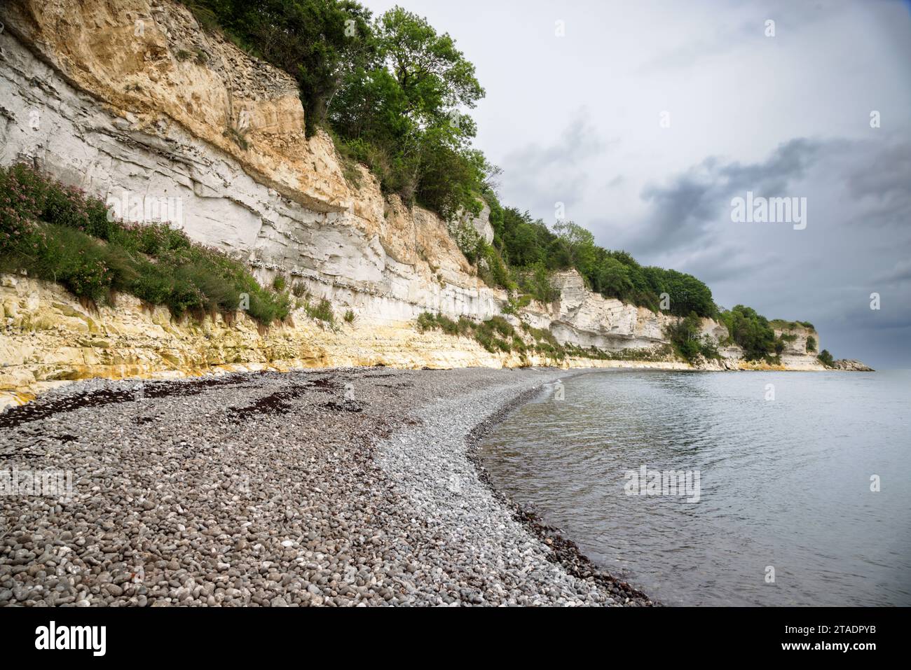 Stevns Klint The Famous Cliff Coast On Zealand Denmark Stock Photo Stevns Klint The Famous Cliff Coast On Zealand Denmark Stock Photo