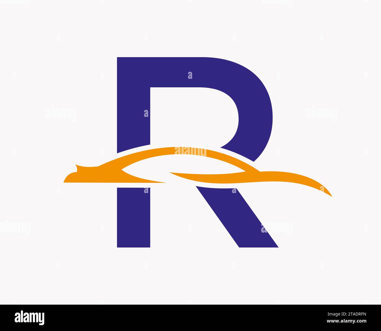 Car Logo On Letter R, Car and Alphabet Combination Stock Vector Image