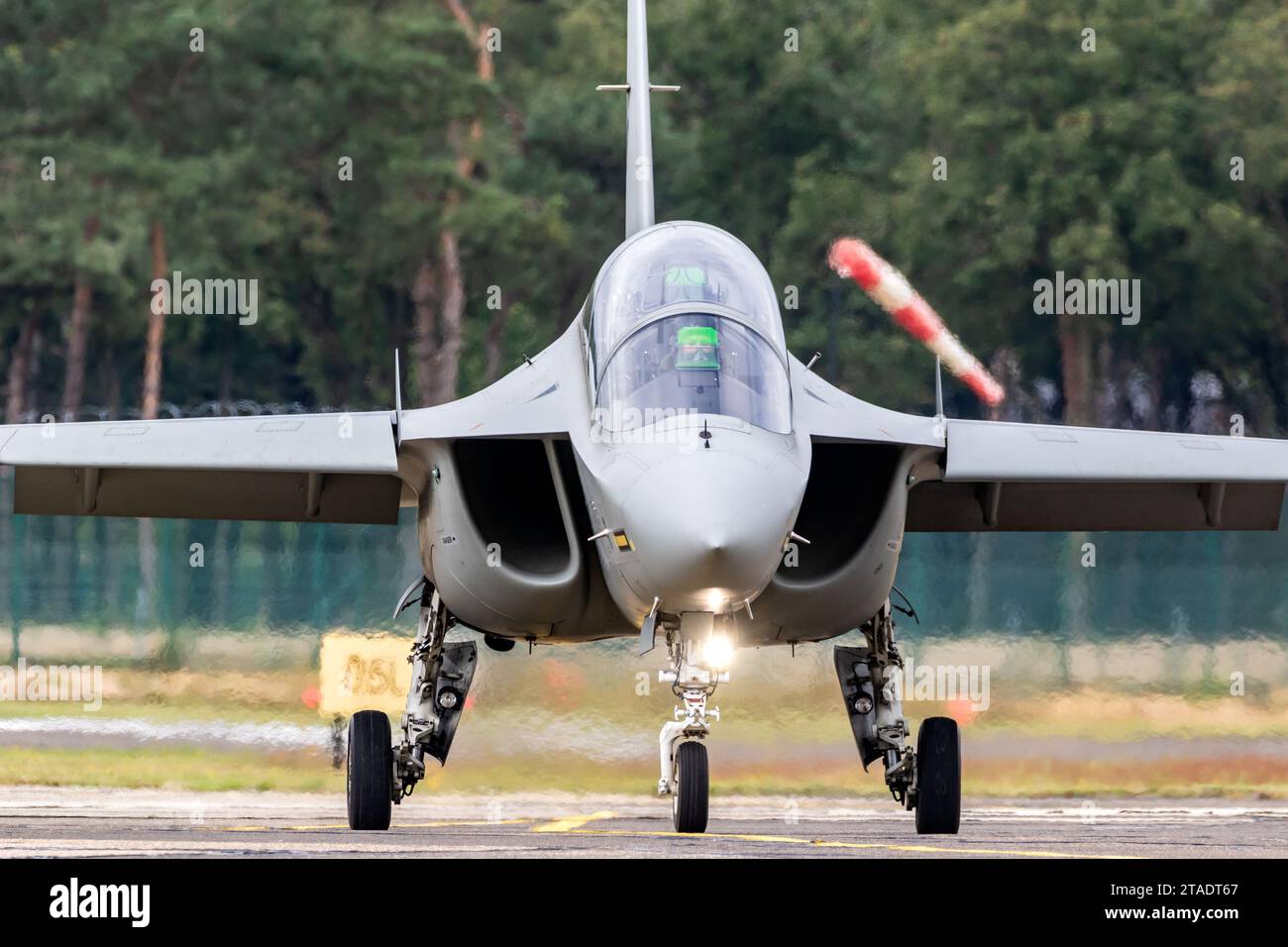 Italian Air Force Alenia Aermacchi T-346A Master light attack jet on ...