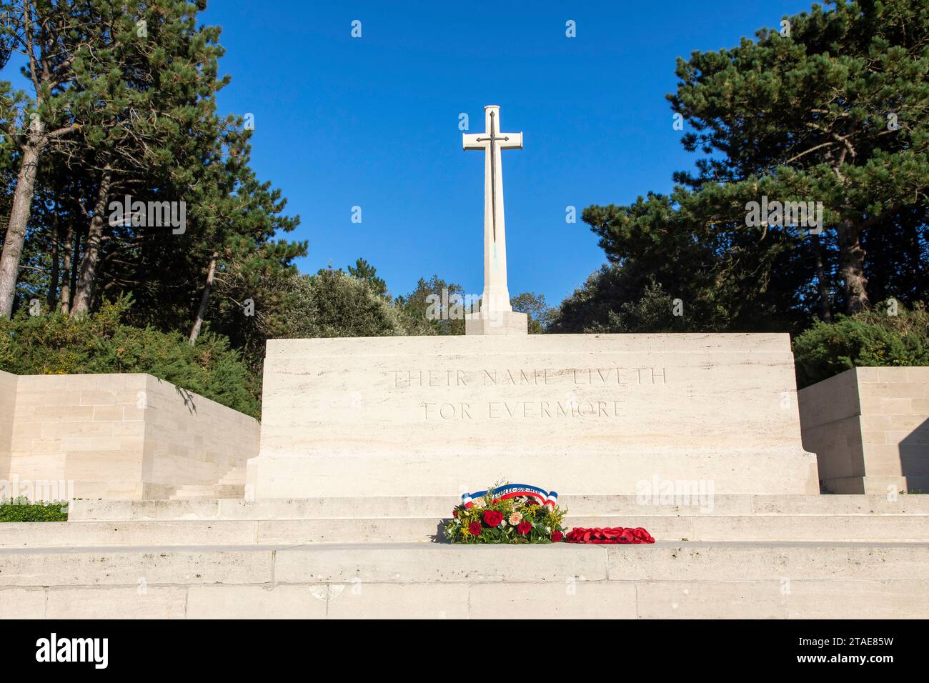 France, Pas de Calais, Etaples sur mer, british military cemetery from World War I Stock Photo