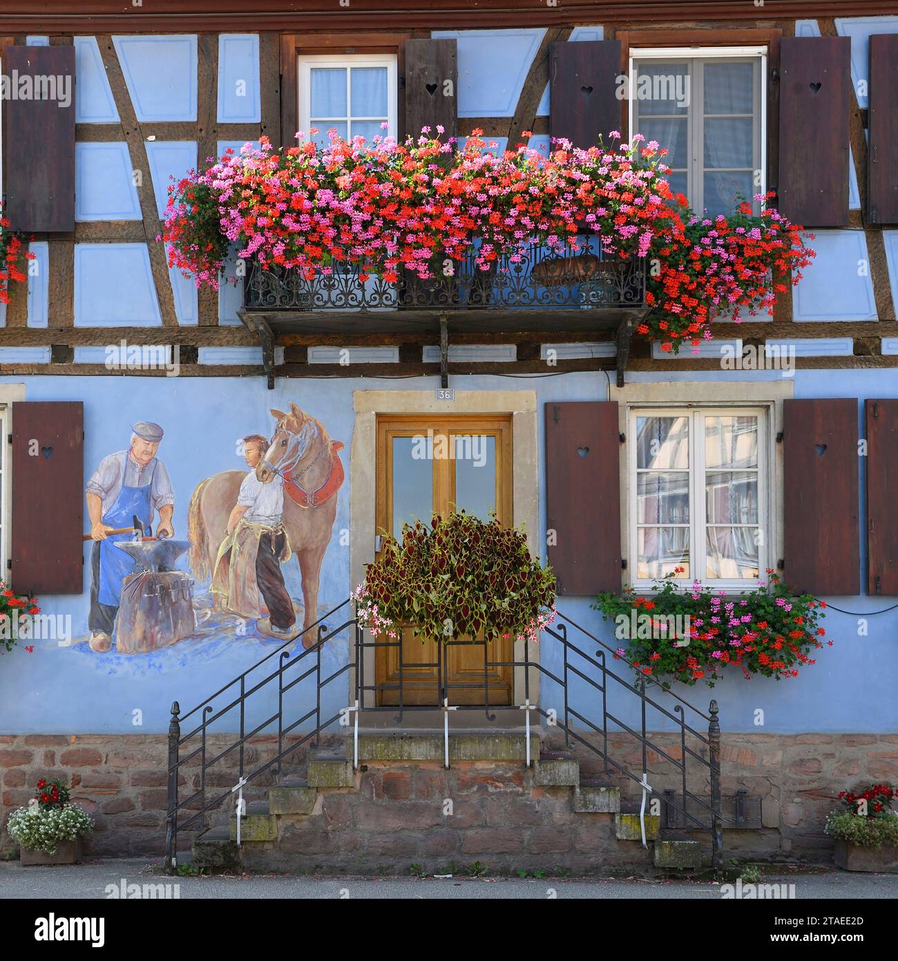 France, Bas Rhin, the Ried, Muttersholtz, French capital of ...