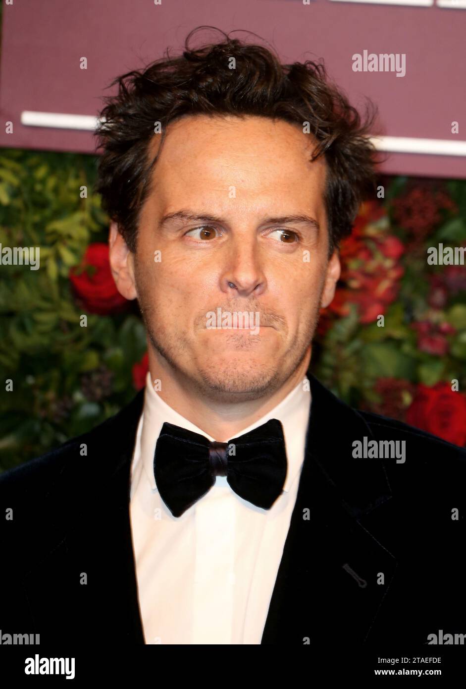 London, UK. 24th Nov, 2019. Andrew Scott attends the 65th Evening Standard Theatre Awards at London Coliseum in London, England. (Photo by Fred Duval/SOPA Images/Sipa USA) Credit: Sipa USA/Alamy Live News Stock Photo