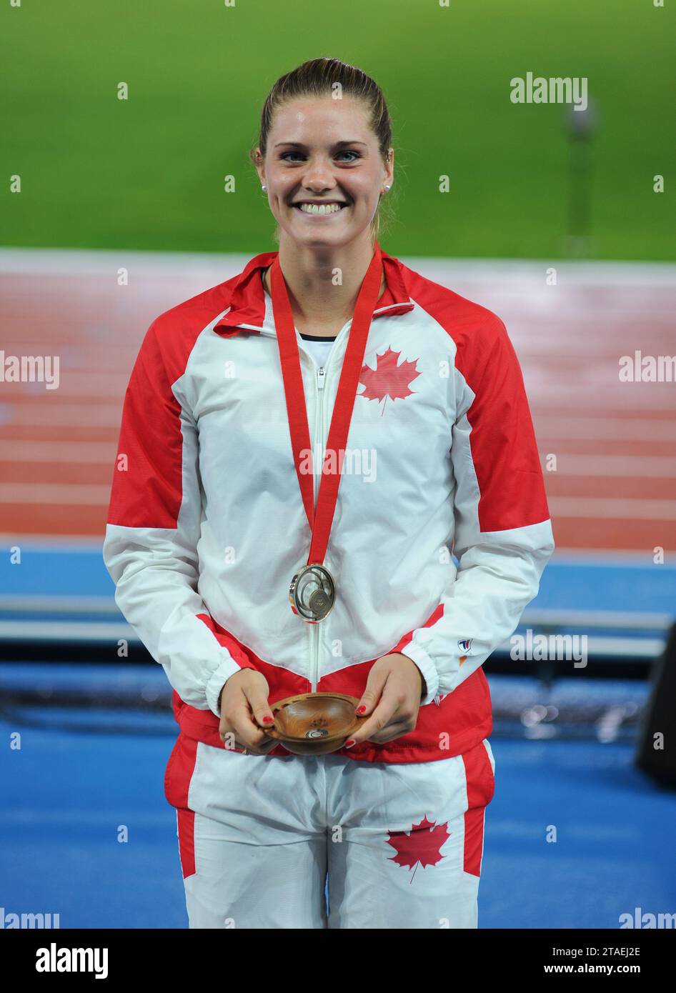 Alysha Eveline Newman of Canada bronze medal ceremony in the women’s