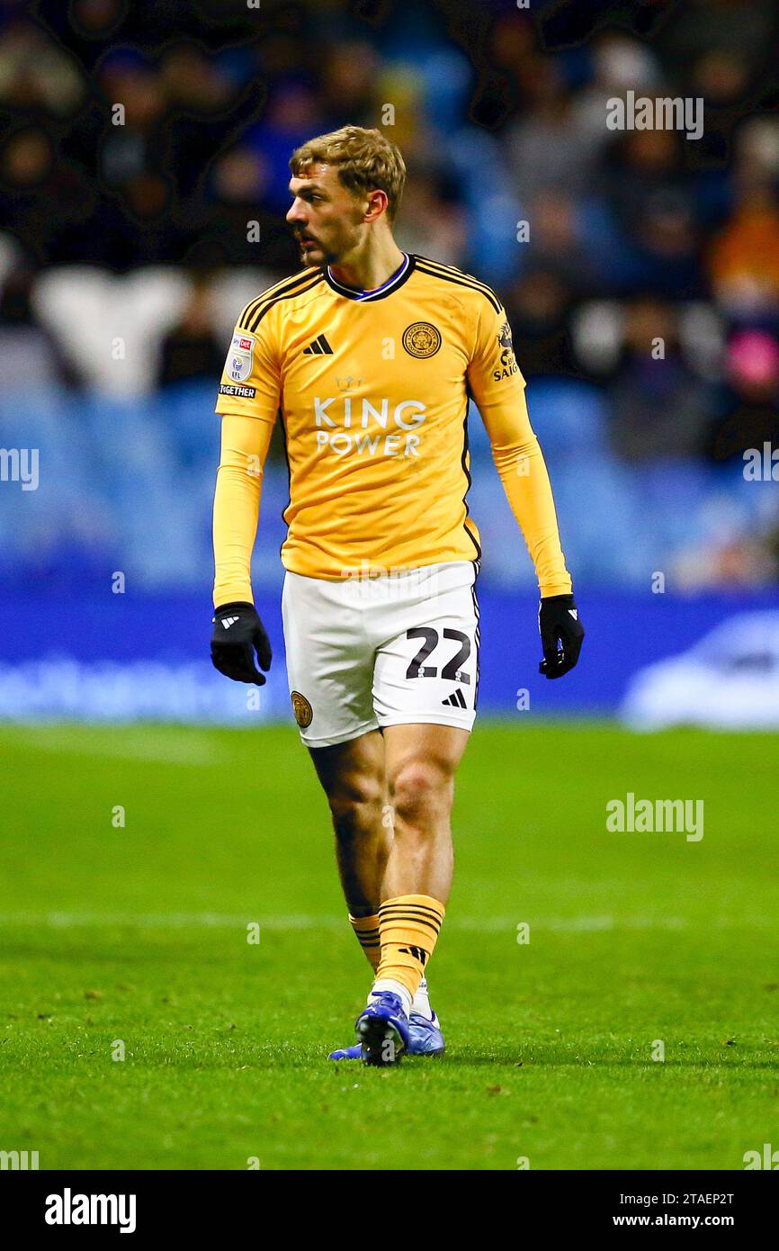 Kiernan Dewsbury-Hall #22 of Leicester City during the game in, on