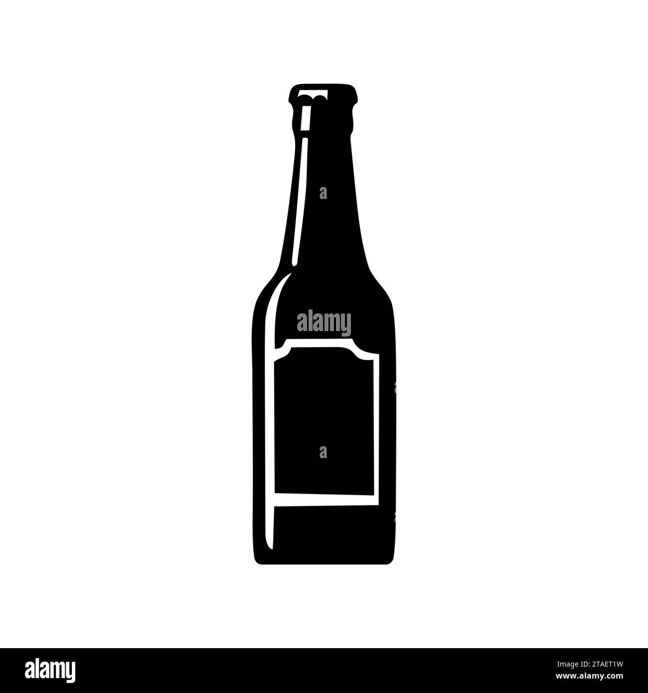 Bottle of beer icon. Alcohol drink, pub and bar symbol. Vector illustration. Stock Vector